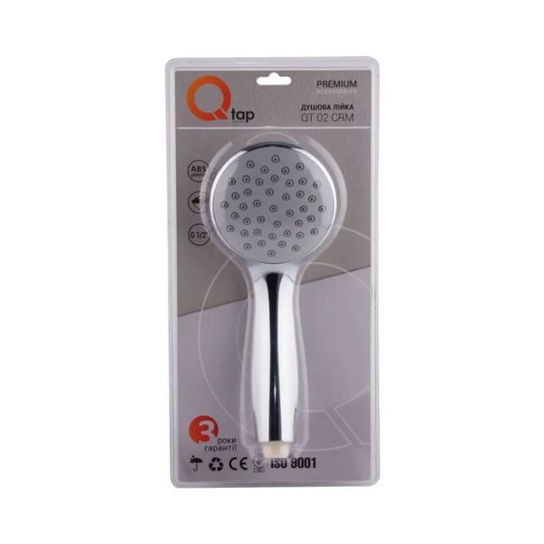 Лійка для ручного душу Qtap Rucni 97 мм округла QT02L Chrome QT02L фото