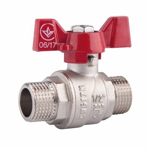 Кран кульовий SD Forte 1/2" ЗР для води (метелик) SF606W15 SF606W15 фото