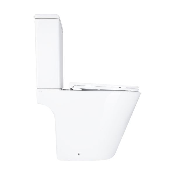 Унітаз підлоговий Qtap Dove Rimless безобідковий з сидінням Soft-close WHITE QT06228380BW QT06228380BW фото