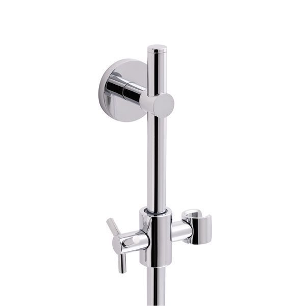 Стійка універсальна Qtap Sprha 700 мм округла з полицею QT003 Chrome QT003 фото