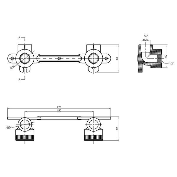 Кутик PPR Thermo Alliance під змішувач 20х1/2" ВР DSE993 фото