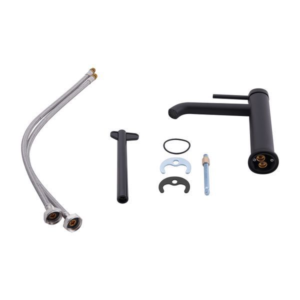 Змішувач для раковини Qtap Robin QTROB1060M102B Black Matt QTROB1060M102B фото