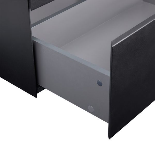 Тумба підвісна Qtap Tern 600х580х437 Matt black QT1774TPL602MB QT1774TPL602MB фото