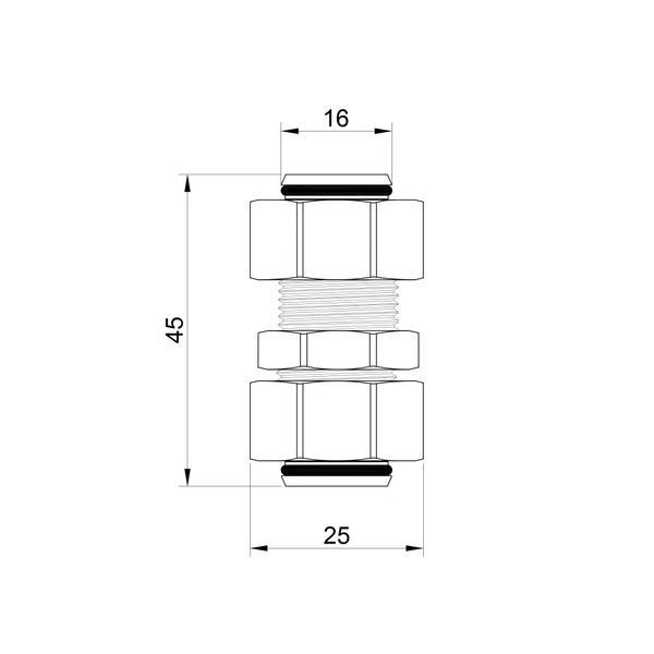 Перехідник обтискний SD Plus 16х16 SD152W1616 SD152W1616 фото