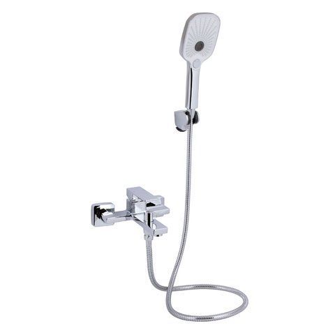 Змішувач для ванни Qtap Gemini (з душовим гарнітуром) QTGEM259CRM45681 Chrome QTGEM259CRM45681 фото