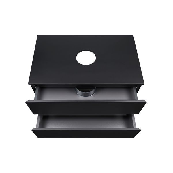 Тумба підлогова Qtap Tern 800х476х469 Matt black зі стільницею QT1780TNL802MB QT1780TNL802MB фото