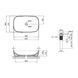 Раковина-чаша Qtap Cardinal 600х380х140 White з донним клапаном QT04117060TW QT04117060TW фото 2