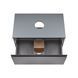 Тумба підвісна Qtap Robin 600х476х437 Graphite/Whitish oak зі стільницею QT1379TPН6002GWO QT1379TPН6002GWO фото 3