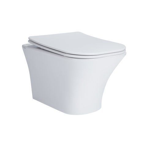 Унітаз підвісний Qtap Presto безобідковий з сідінням Soft-close QT24332615EW QT24332615EW фото