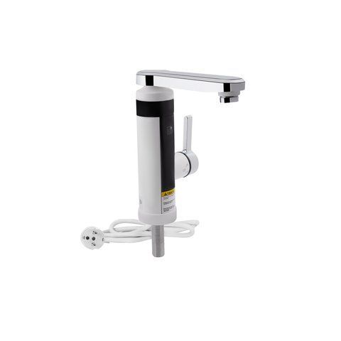Проточний кран-водонагрівач кухонний для кухні Lidz Warm 061 LDWAR061WCR35431 White / Chrome LDWAR061WCR35431 фото