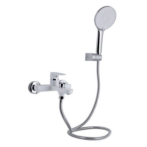 Змішувач для ванни Qtap Jay (з душовим гарнітуром) QTJAY259CRW45553 Chrome/White QTJAY259CRW45553 фото