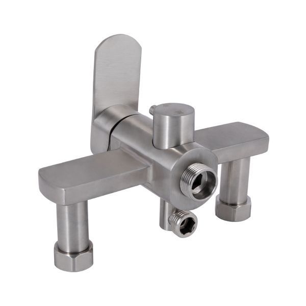 Змішувач для ванни Lidz Luna 005 (з душовим гарнітуром) (k35) LDLUN005NKS46093 Nickel LDLUN005NKS46093 фото