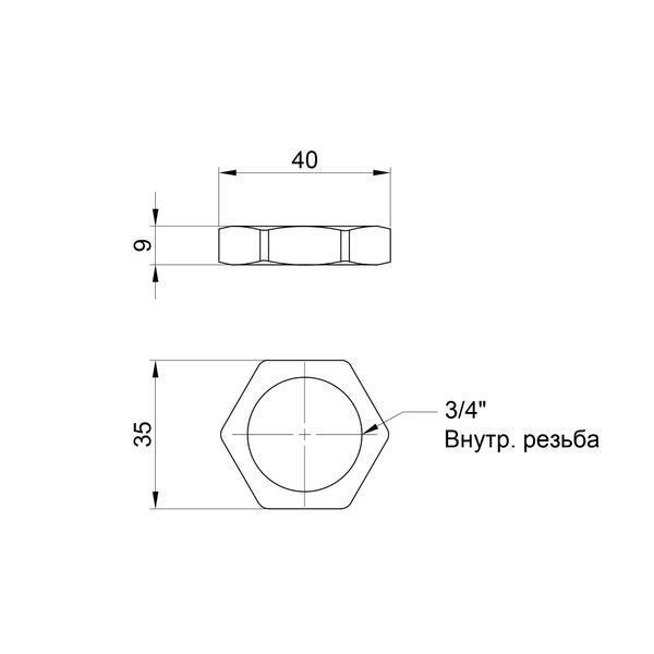 Контргайка SD Plus 3/4" SD40120 SD40120 фото