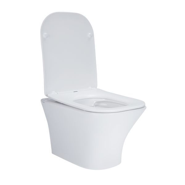 Унітаз підвісний Qtap Presto безобідковий з сідінням Soft-close QT24332615EW QT24332615EW фото