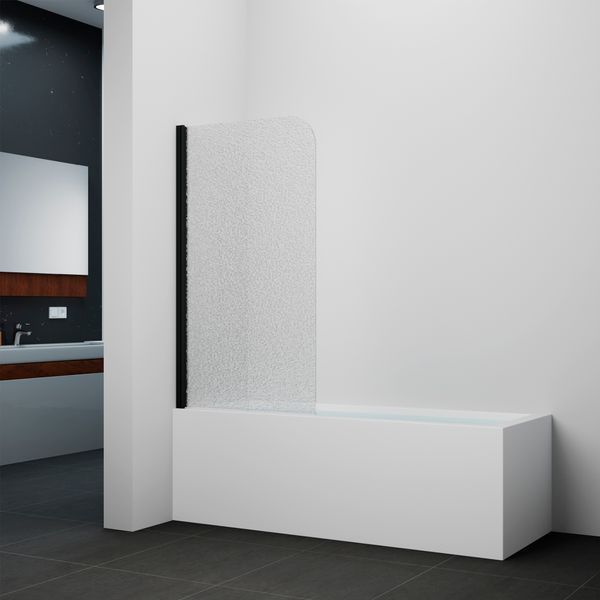 Штора на ванну Qtap Standard BLM407513APL скло Pear 6 мм, 75х130 см, ліва STDBLM407513APL фото
