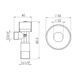 Кран приладовий кульовий SD Forte 1/2"х3/4" SF340W1520 SF340W1520 фото 2