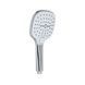 Лійка для ручного душу Qtap Rucni 240x120 мм округла QTRUC125CRM45781 Chrome/White QTRUC125CRM45781 фото 1