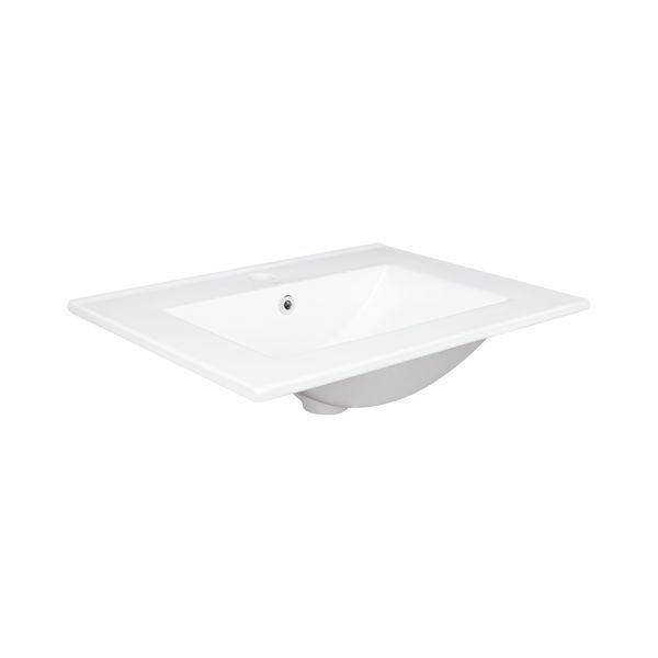 Раковина Qtap Albatross 600х470х180 White з донним клапаном QT01113060CW QT01113060CW фото