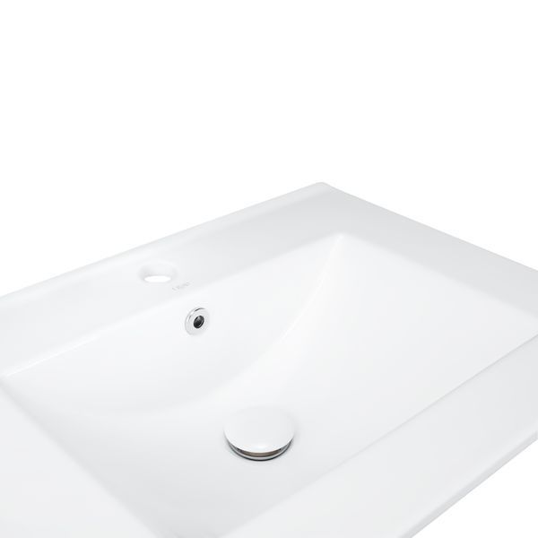 Раковина Qtap Albatross 600х470х180 White з донним клапаном QT01113060CW QT01113060CW фото
