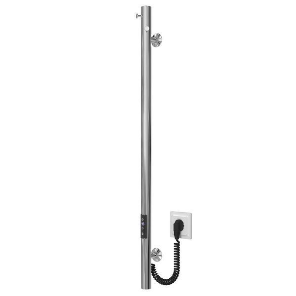 Рушникосушарка електрична Chloe 30x900 Deffi нержавіюча сталь (Хром, JD03) C.MK.90.30.E.C.U.1 фото