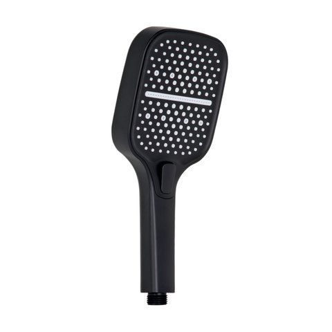 Лійка для ручного душу Qtap Rucni 260x120 мм округла QTRUC125BLM45782 Black Matt QTRUC125BLM45782 фото