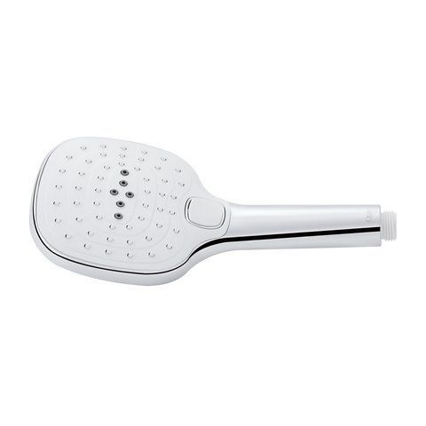 Лійка для ручного душу Qtap Rucni 120х120 мм прямокутна QTHLA120N3KCW Chrome/White QTHLA120N3KCW фото