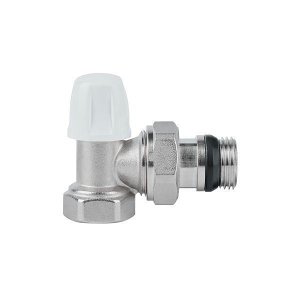 Кран радіаторний Icma 1/2" з антипротіканням кутовий без ручки №805+940 82805AD06940 фото
