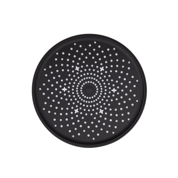 Лійка для верхнього душу Qtap Hlavova D 230 мм округла QTHLA107BLM45788 Black Matt QTHLA107BLM45788 фото