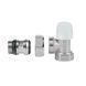 Кран радіаторний Icma 1/2" з антипротіканням кутовий без ручки №805+940 82805AD06940 фото 4