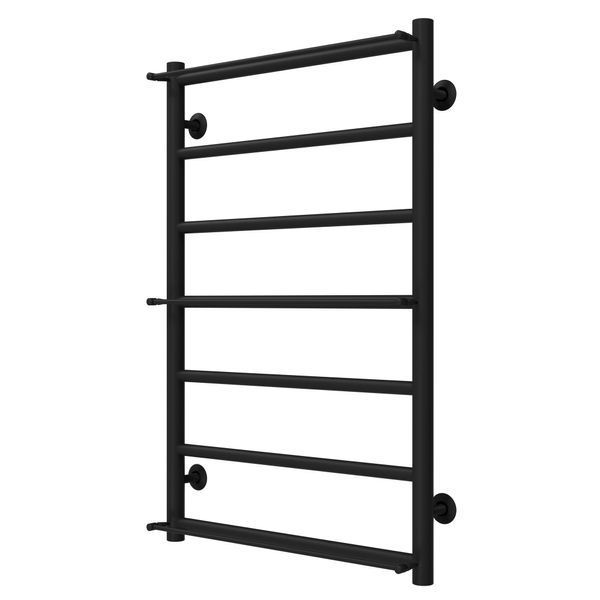Рушникосушарка водяна Ladder П7 500х800 Deffi нержавіюча сталь (Чорний, Нижнє підключення) C.LK.80.50.7.B.A фото