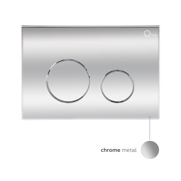 Готове рішення Qtap для ванної кімнати: підвісний унітаз Tern Rimless + комплект інсталяції Nest 4 в 1 (кругла клавіша Chrome) QT1733052ERW0133M425M11112CRM фото