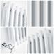 Вертикальний дизайнерський радіатор Claudia 2 2000x560 White RR-CL02-2000560W фото 8