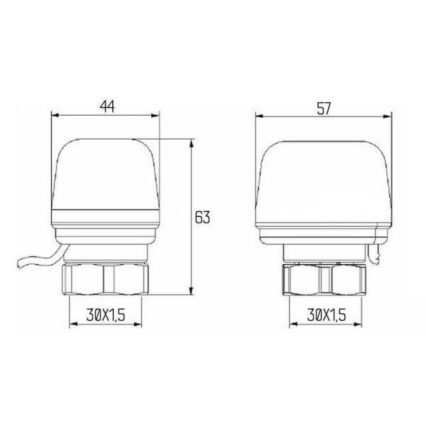 Сервопривод Icma 24V тип закритий №983 (NC) 82983NC54 фото