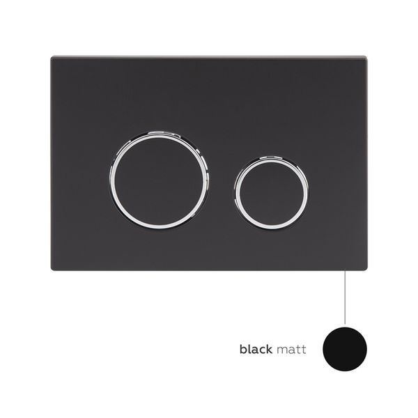 Готове рішення Qtap для ванної кімнати: підвісний унітаз Tern Rimless + комплект інсталяції Nest 4 в 1 (кругла клавіша Black mat) QT1733052ERMB0133M425M11V1146MB фото