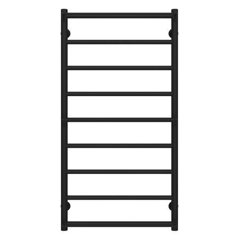 Рушникосушарка водяна Ladder П9 500х1000 Deffi нержавіюча сталь (Чорний, Нижнє підключення) C.LK.100.50.9.B.A фото