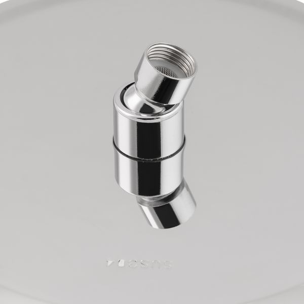 Лійка для верхнього душу Лейки Lidz Лейка 125 245 мм округла LDNIA125NKS37518 Nickel LDNIA125NKS37518 фото